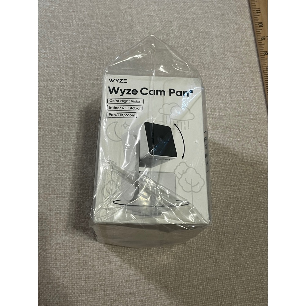 NEW Wyze Cam Pan v3 1080p HD Indoor Outdoor Smart Security Camera 2-Pack White